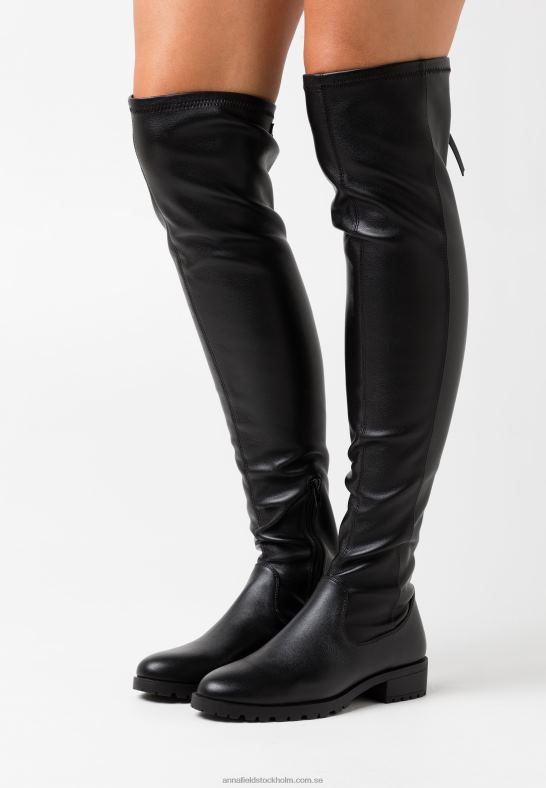 over-the-knee stövlar svarta Anna Field 42BF62231 kvinnor