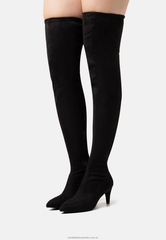 over-the-knee stövlar svarta Anna Field 42BF62240 kvinnor