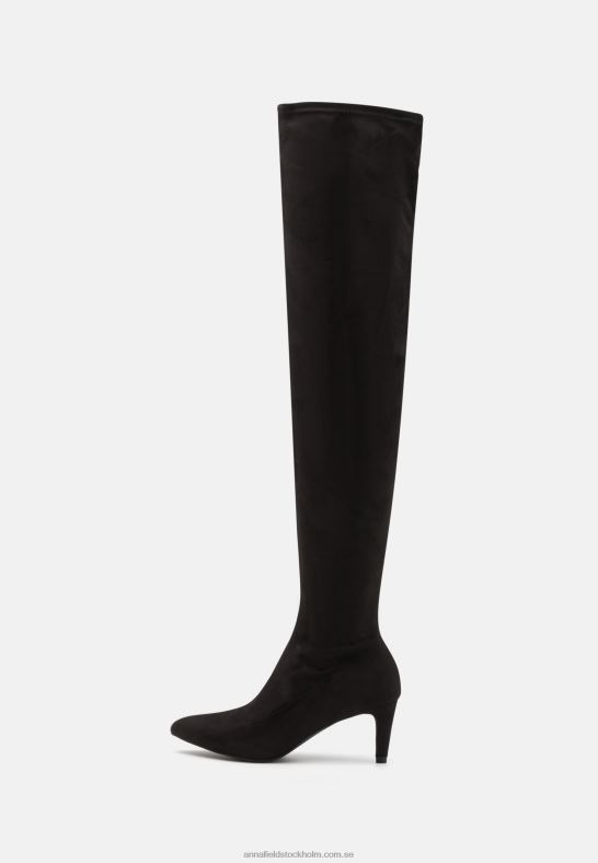 over-the-knee stövlar svarta Anna Field 42BF62240 kvinnor