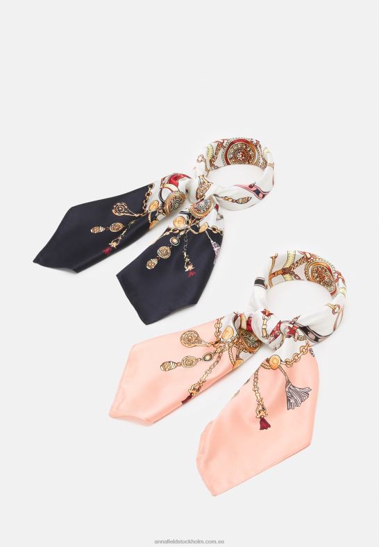 2-pack foulard mörkblå/rosa Anna Field 42BF62832 kvinnor