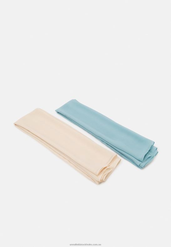 2-pack huvudduk ljusblå/naken Anna Field 42BF62711 kvinnor