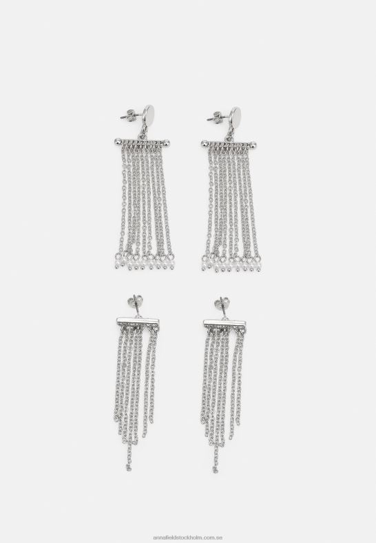 2-pack örhängen silverfärgade Anna Field 42BF62663 kvinnor