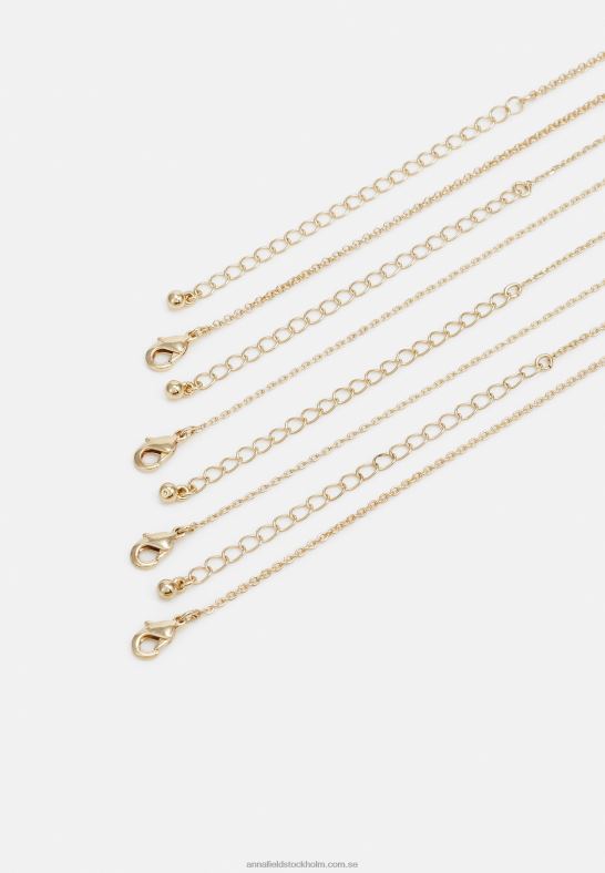 4-pack halsband guldfärgat Anna Field 42BF62658 kvinnor