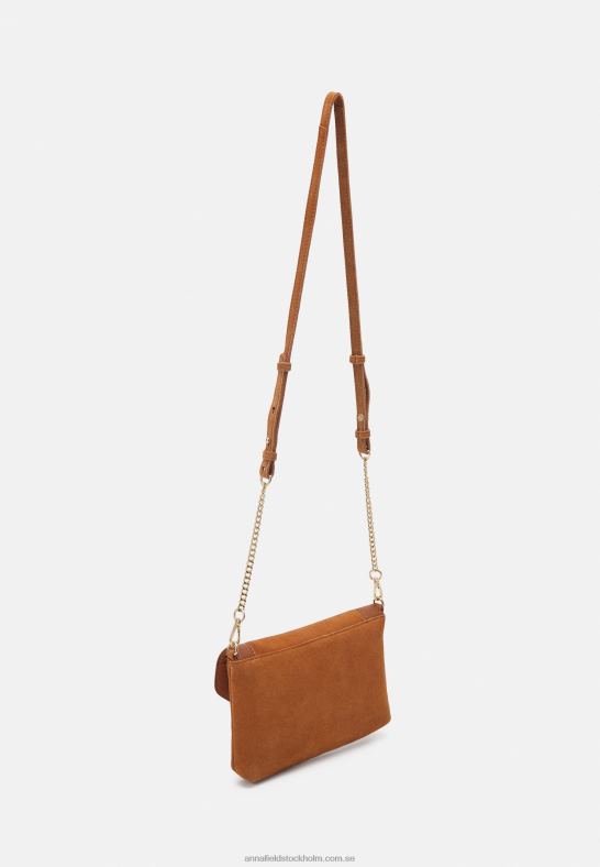 läder clutch cognac Anna Field 42BF62410 kvinnor