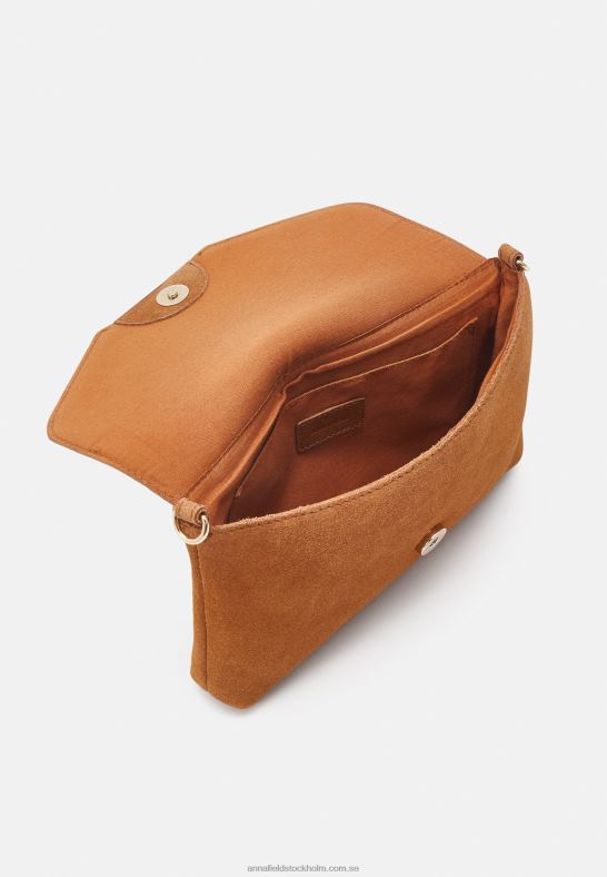 läder clutch cognac Anna Field 42BF62410 kvinnor