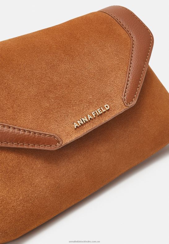 läder clutch cognac Anna Field 42BF62410 kvinnor