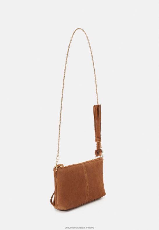 läder clutch cognac Anna Field 42BF62438 kvinnor