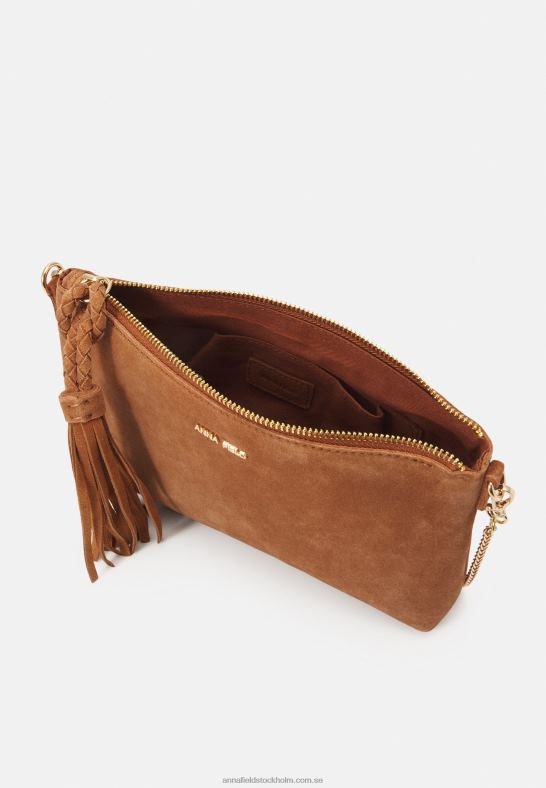 läder clutch cognac Anna Field 42BF62438 kvinnor