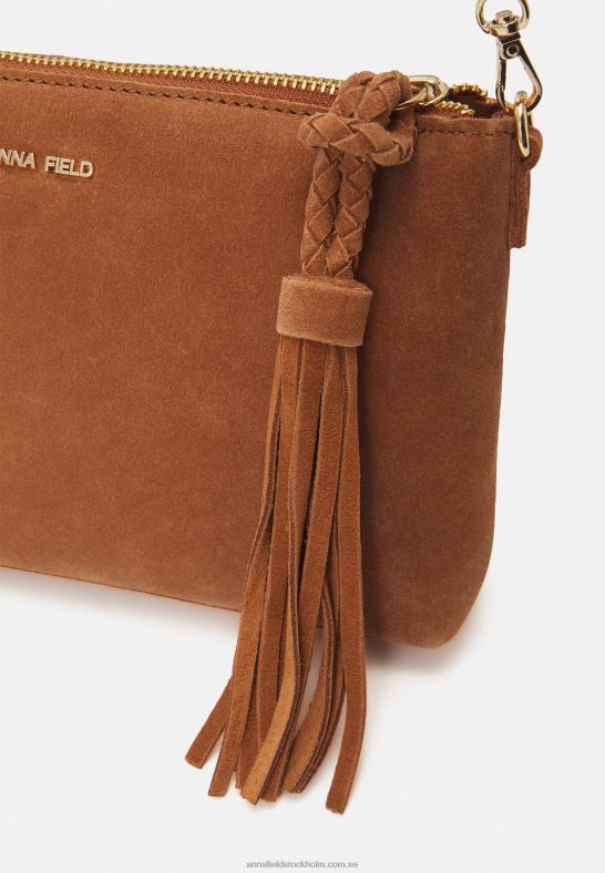 läder clutch cognac Anna Field 42BF62438 kvinnor