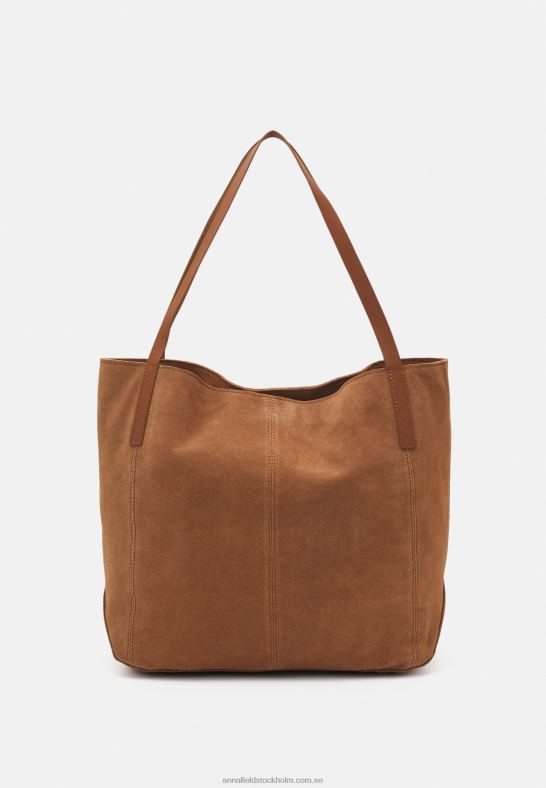 läder handväska cognac Anna Field 42BF62293 kvinnor