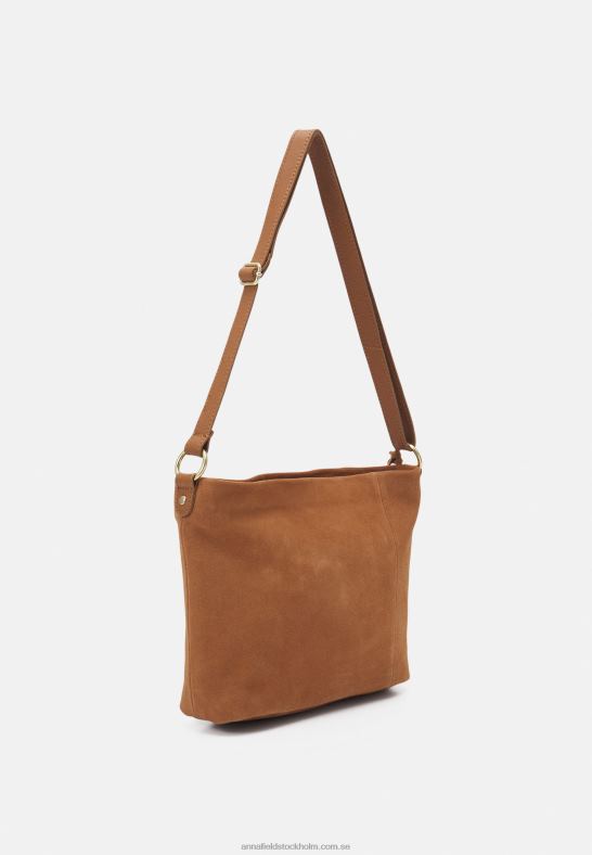 läder handväska cognac Anna Field 42BF62344 kvinnor