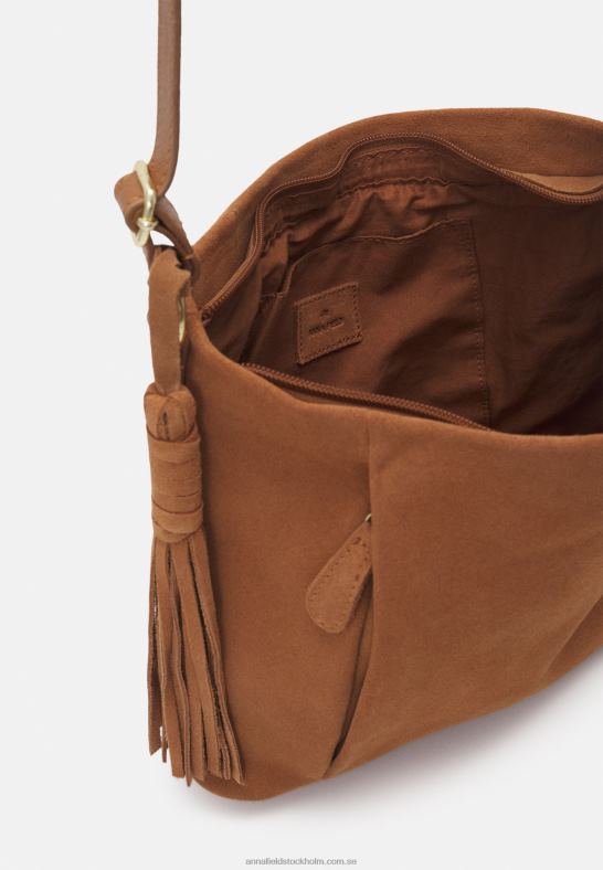 läder handväska cognac Anna Field 42BF62344 kvinnor