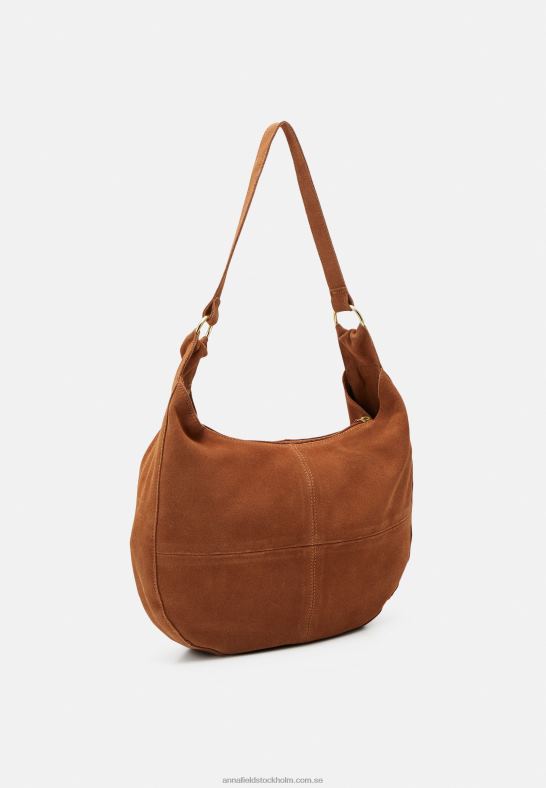 läder handväska cognac Anna Field 42BF62358 kvinnor