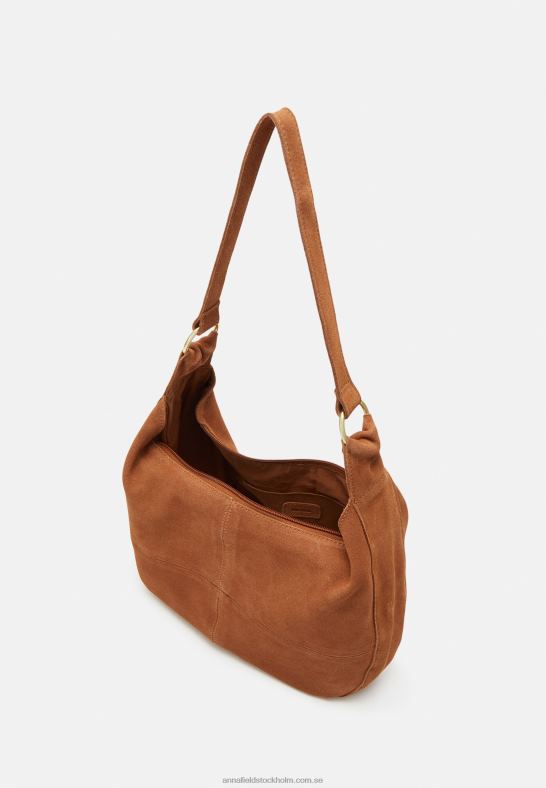 läder handväska cognac Anna Field 42BF62358 kvinnor