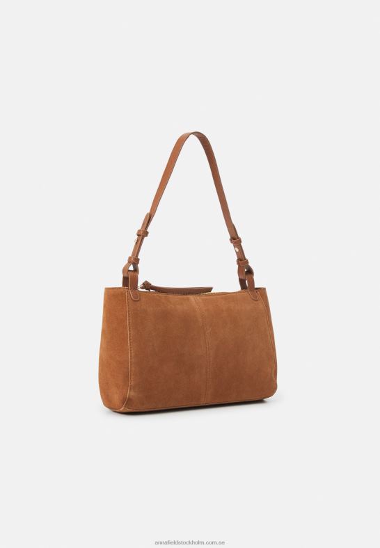 läder handväska cognac Anna Field 42BF62390 kvinnor