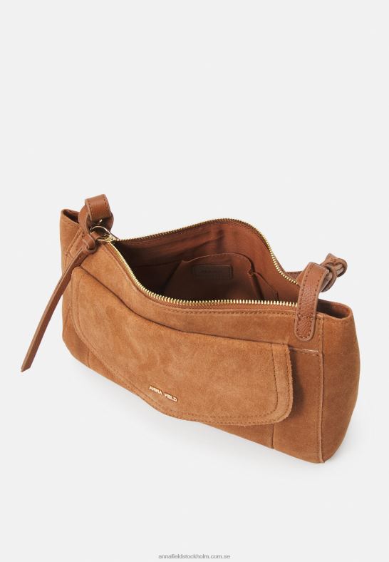 läder handväska cognac Anna Field 42BF62390 kvinnor