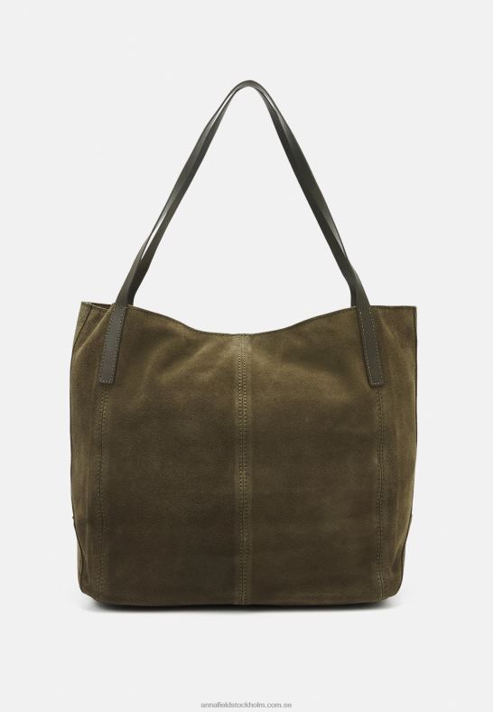 läder handväska khaki Anna Field 42BF62359 kvinnor