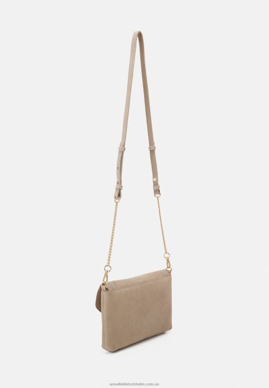 läder koppling taupe Anna Field 42BF62415 kvinnor