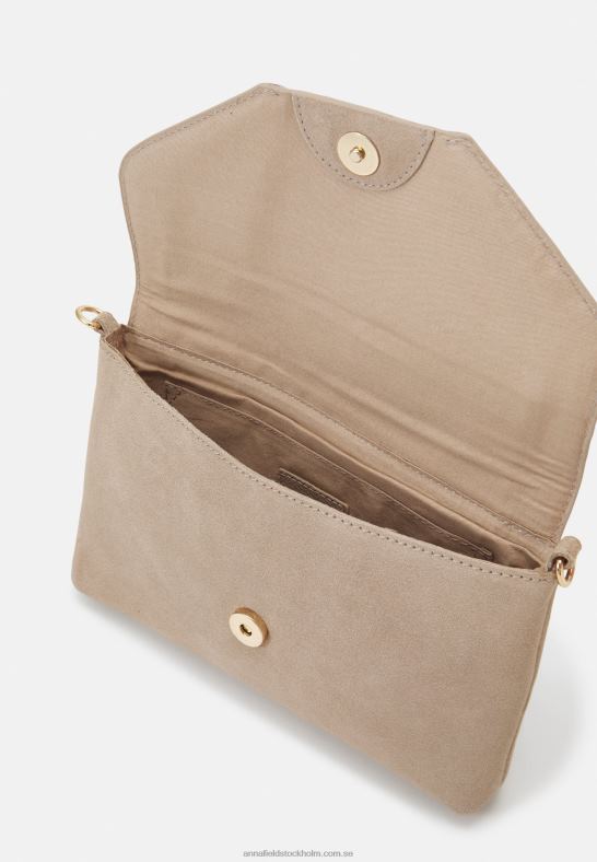 läder koppling taupe Anna Field 42BF62415 kvinnor