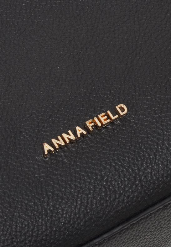 läder tvärs över kroppsväska svart Anna Field 42BF62538 kvinnor
