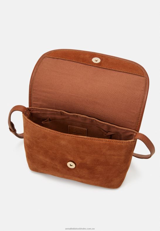 läder över body bag cognac Anna Field 42BF62528 kvinnor