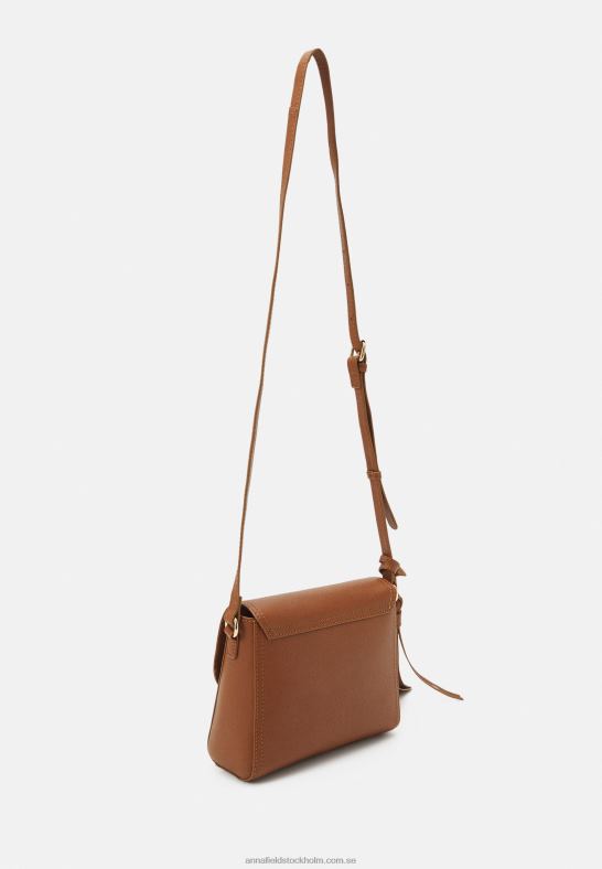 läder över body bag cognac Anna Field 42BF62529 kvinnor