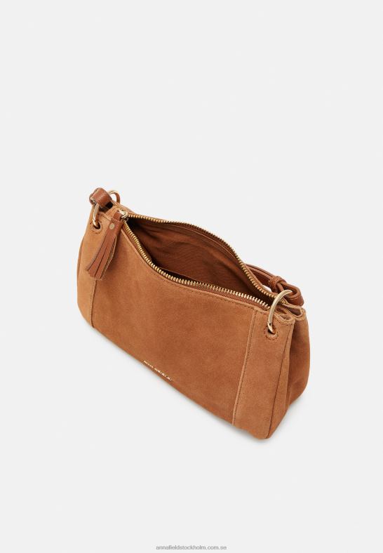 läder över body bag cognac Anna Field 42BF62532 kvinnor