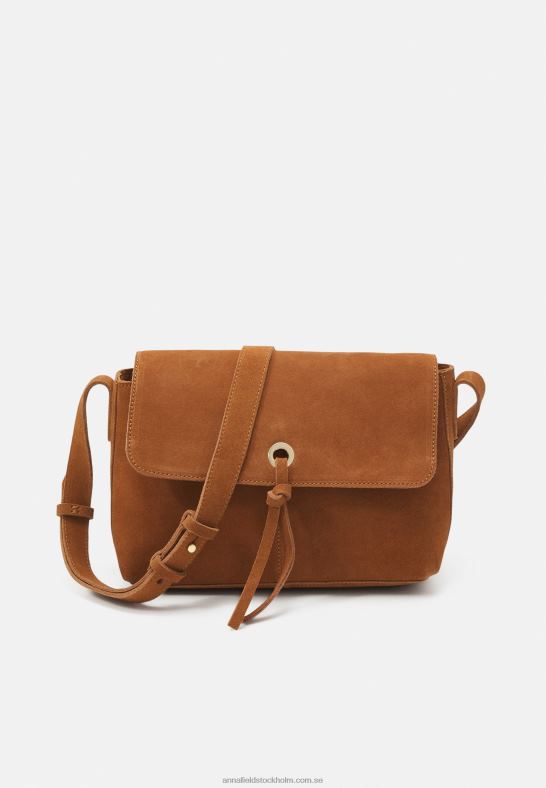 läder över body bag cognac Anna Field 42BF62554 kvinnor