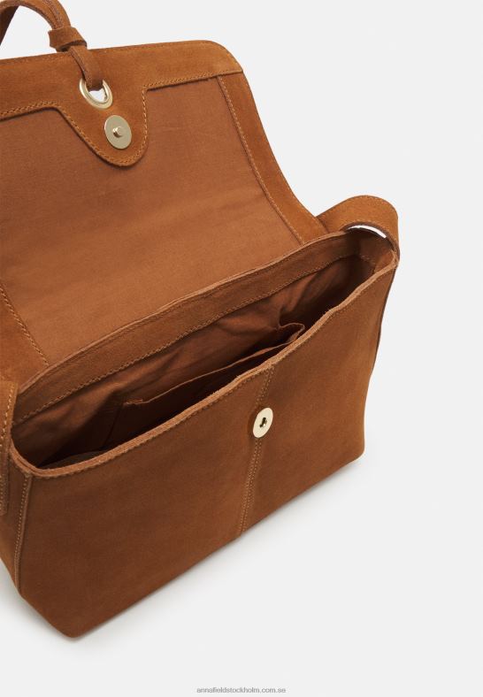 läder över body bag cognac Anna Field 42BF62554 kvinnor